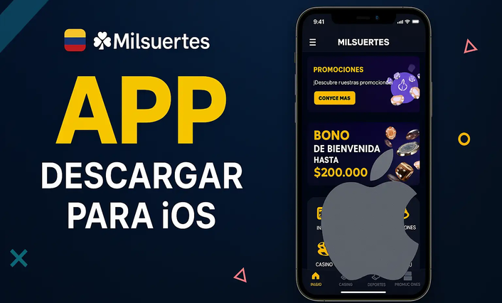 En un iPhone, la aplicación de Milsuertes junto al logo de Apple