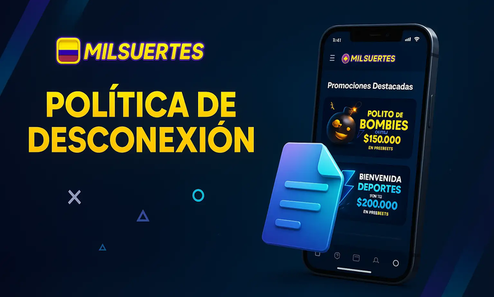 Lobby móvil de Milsuertes al lado de un ícono de documento