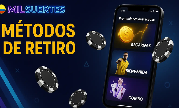 Fichas de casino junto al lobby móvil de Milsuertes