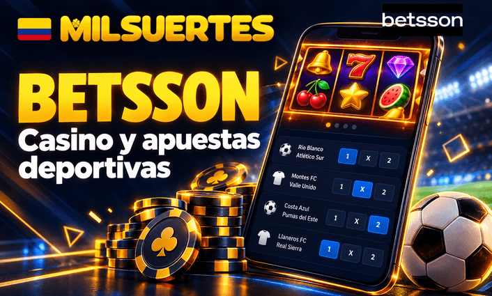 pantalla de un teléfono con el sitio móvil de Betsson